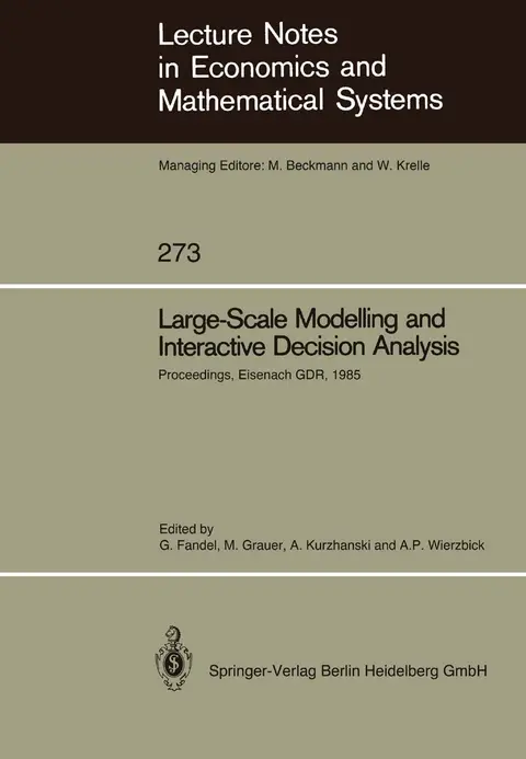 Cover of Large-Scale Modelling and Interactive Decision Analysis