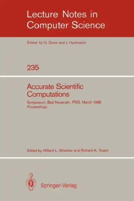 Cover of Accurate Scientific Computations