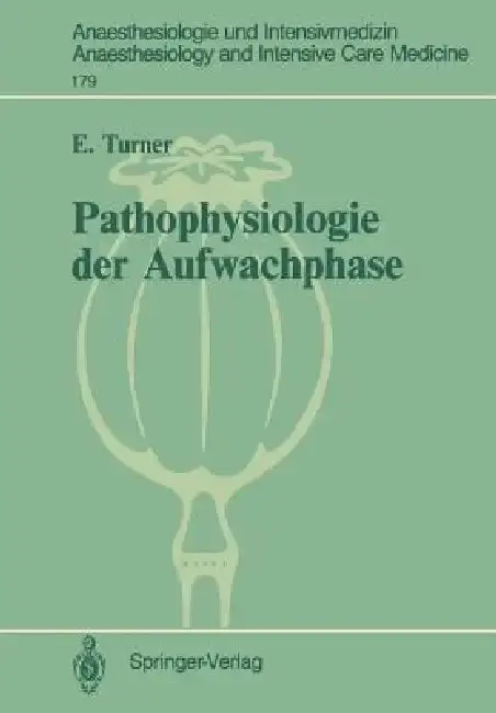 Cover of Pathophysiologie Der Aufwachphase