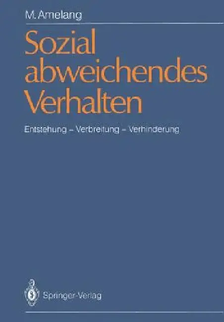 Cover of Sozial Abweichendes Verhalten