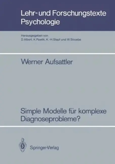 Cover of Simple Modelle Für Komplexe Diagnoseprobleme?