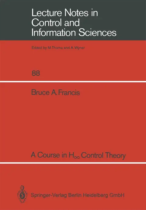 Cover of A Course in H∞ Control Theory