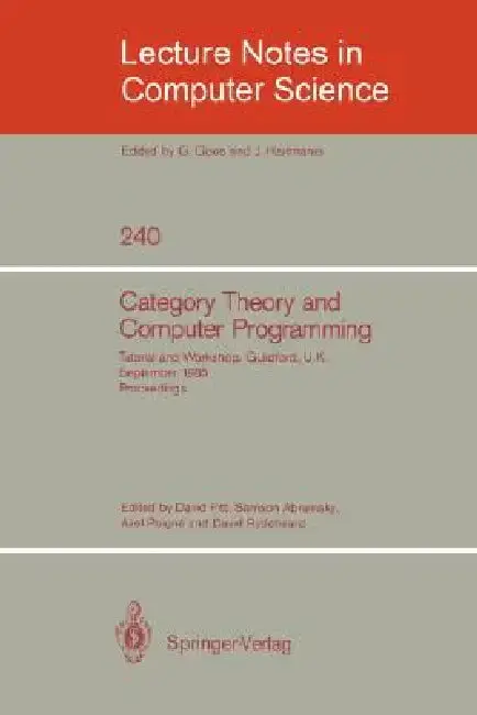 Cover of Category Theory and Computer Programming