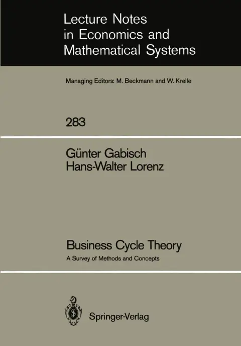 Cover of Business Cycle Theory