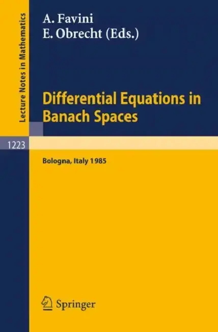 Cover of Differential Equations in Banach Spaces