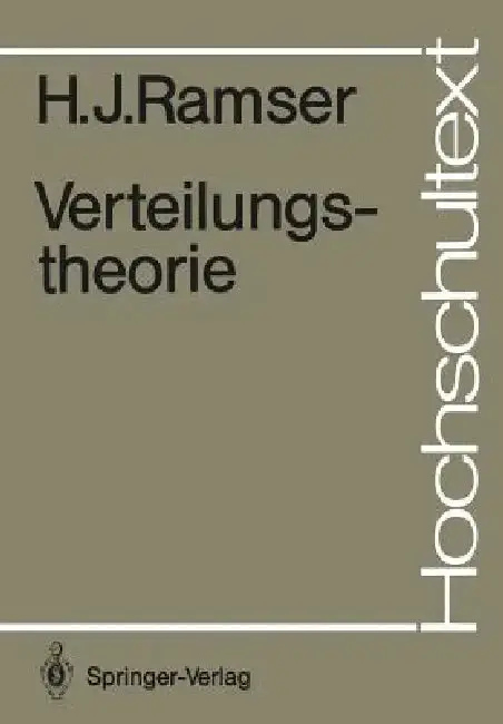 Cover of Verteilungstheorie