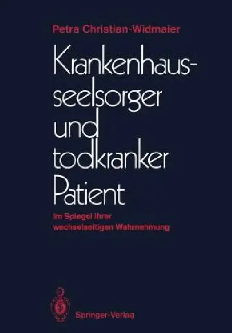 Cover of Krankenhausseelsorger Und Todkranker Patient
