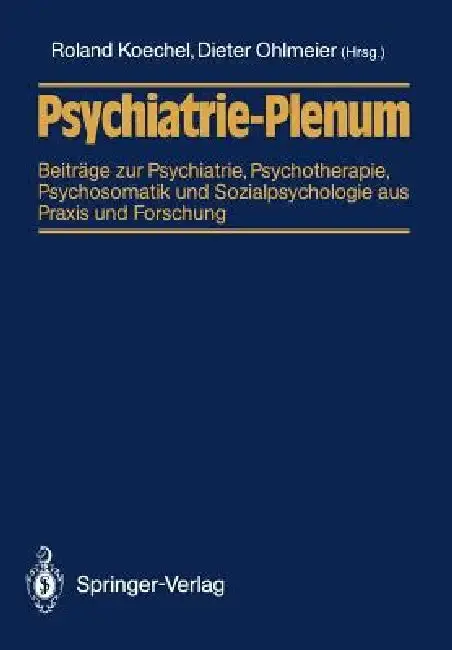 Cover of Psychiatrie-Plenum