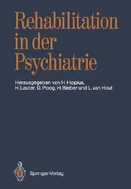 Cover of Rehabilitation in Der Psychiatrie