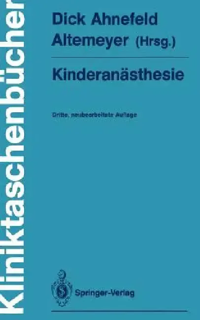 Cover of Kinderanästhesie
