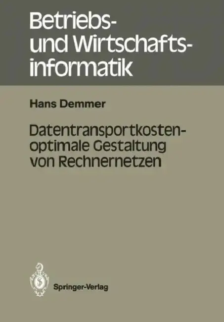 Cover of Datentransportkostenoptimale Gestaltung Von Rechnernetzen