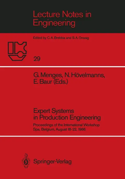 Cover of Expert Systems in Production Engineering