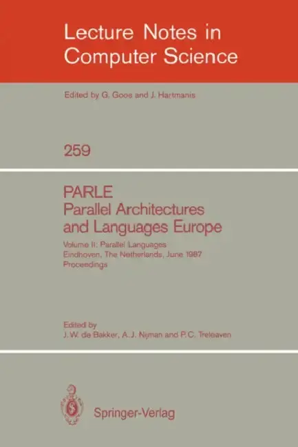 Cover of Parle Parallel Architectures and Languages Europe