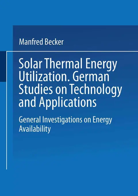 Cover of Solar Thermal Energy Utilization