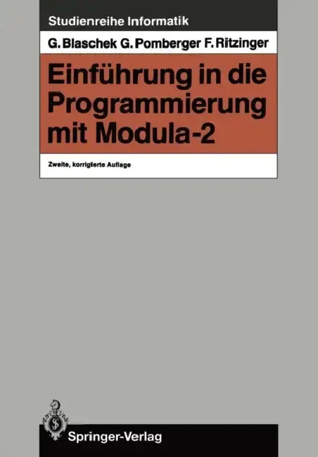 Cover of Einführung in Die Programmierung Mit Modula-2
