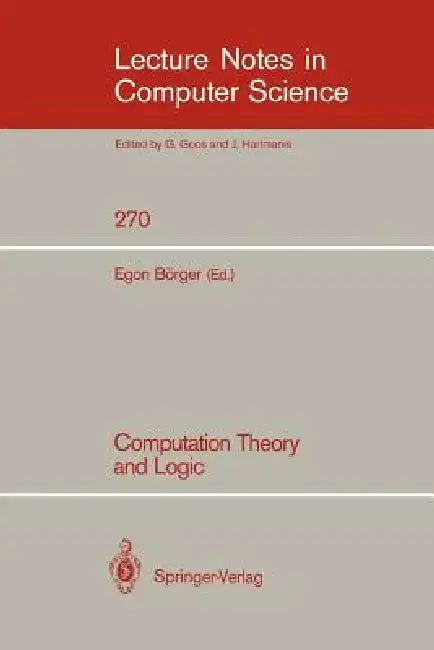 Cover of Computation Theory and Logic
