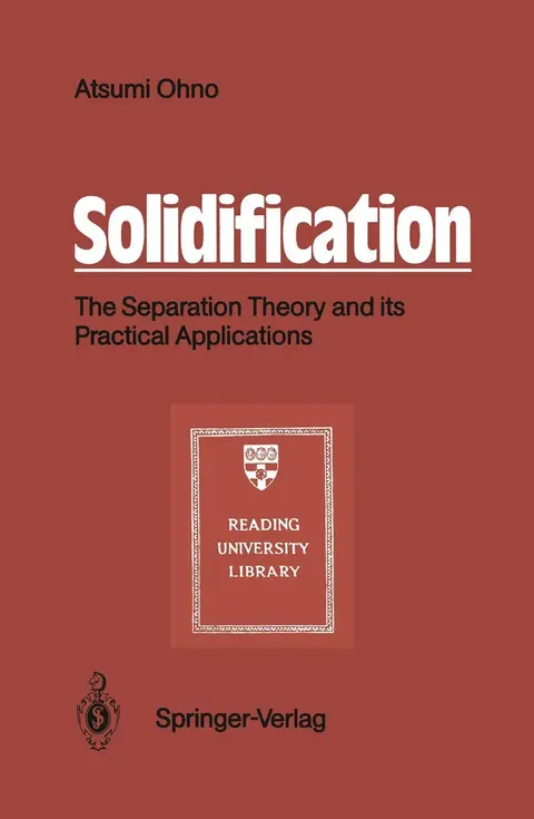 Cover of Solidification