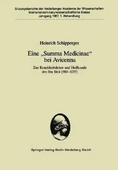 Cover of Eine "Summa Medicinae" Bei Avicenna