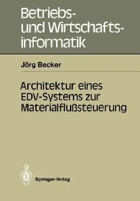 Cover of Architektur Eines Edv-Systems Zur Materialflußsteuerung