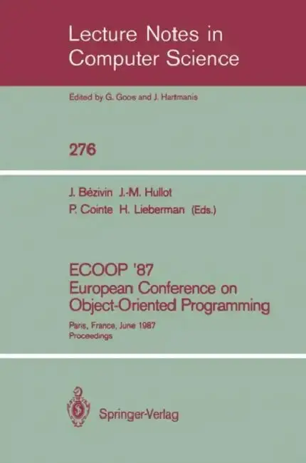 Cover of Ecoop '87. European Conference on Object-Oriented Programming