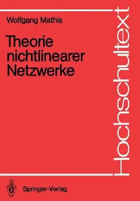 Cover of Theorie Nichtlinearer Netzwerke