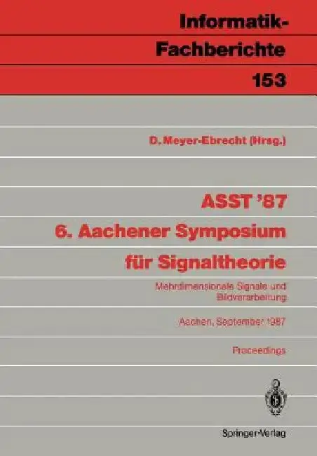 Cover of Asst '87 6. Aachener Symposium Für Signaltheorie