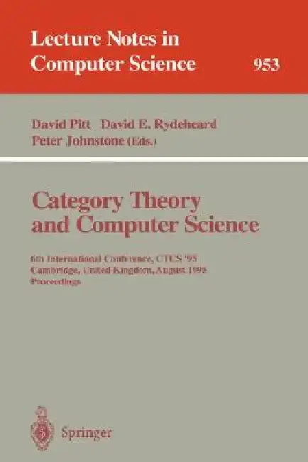 Cover of Category Theory and Computer Science