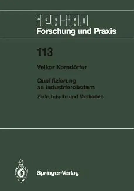 Cover of Qualifizierung an Industrierobotern