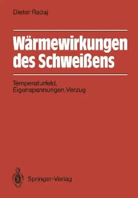 Cover of Wärmewirkungen Des Schweißens