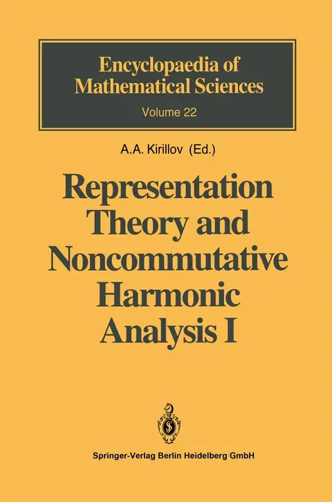 Cover of Representation Theory and Noncommutative Harmonic Analysis