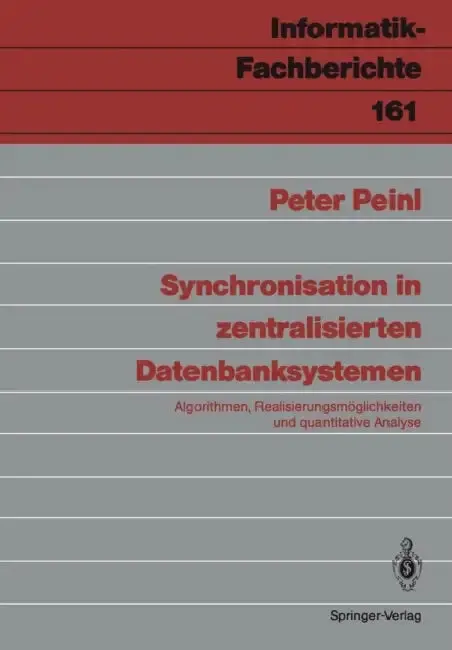 Cover of Synchronisation in Zentralisierten Datenbanksystemen