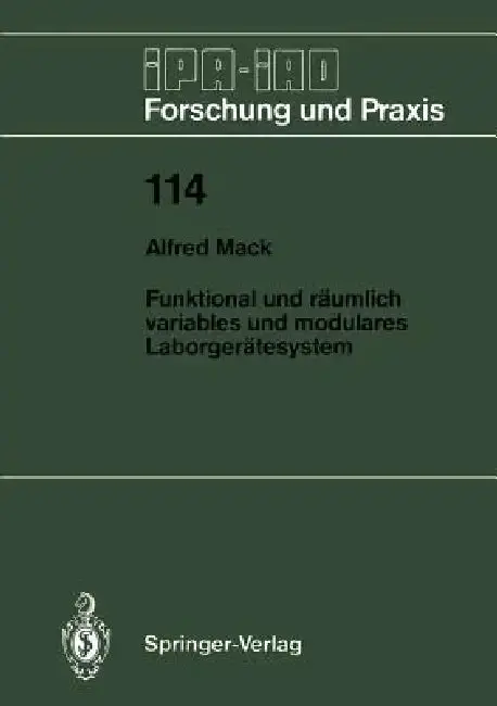 Cover of Funktional Und Räumlich Variables Und Modulares Laborgerätesystem