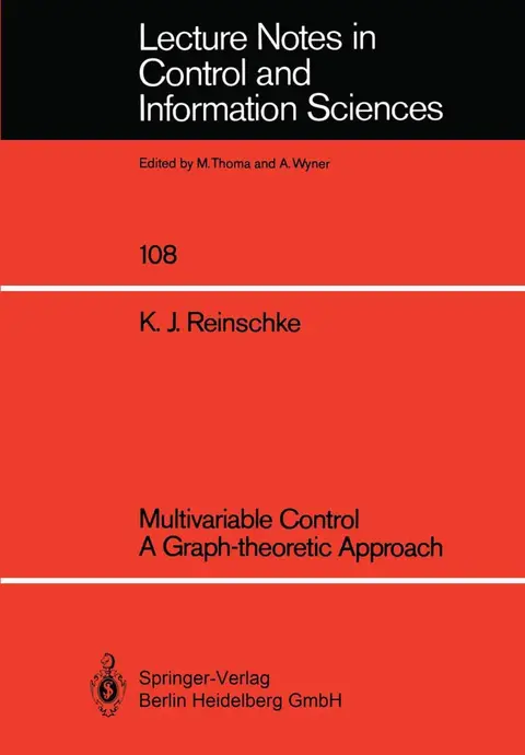 Cover of Multivariable Control a Graph-theoretic Approach