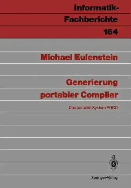Cover of Generierung Portabler Compiler