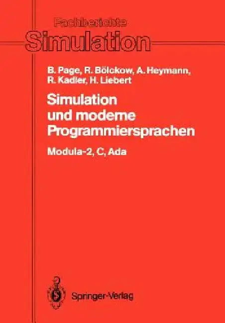 Cover of Simulation Und Moderne Programmiersprachen