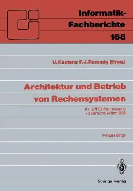 Cover of Architektur Und Betrieb Von Rechensystemen