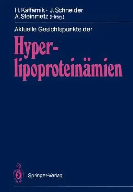 Cover of Aktuelle Gesichtspunkte Der Hyperlipoproteinämien