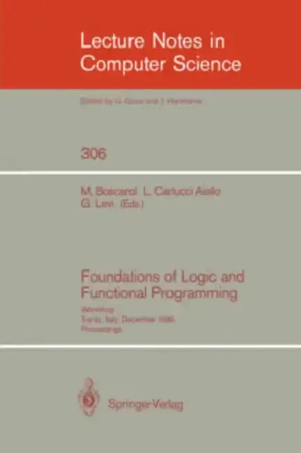 Cover of Foundations of Logic and Functional Programming