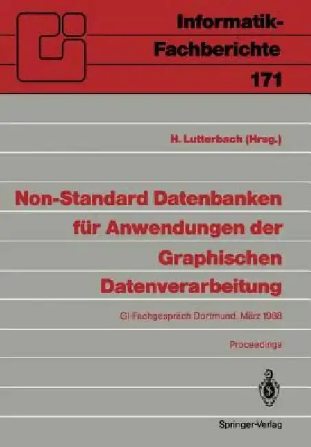 Cover of Non-Standard Datenbanken Für Anwendungen Der Graphischen Datenverarbeitung