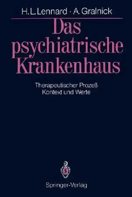 Cover of Das Psychiatrische Krankenhaus