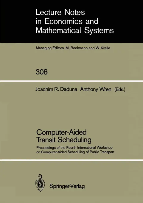 Cover of Computer-Aided Transit Scheduling