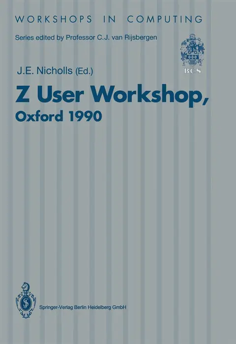 Cover of Z User Workshop, Oxford 1990