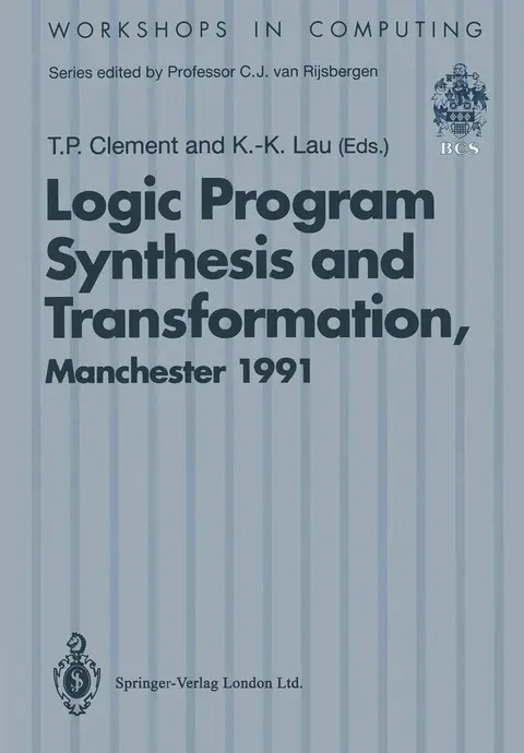 Cover of Logic Program Synthesis and Transformation