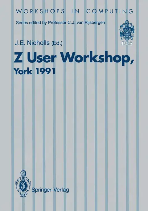 Cover of Z User Workshop, York 1991