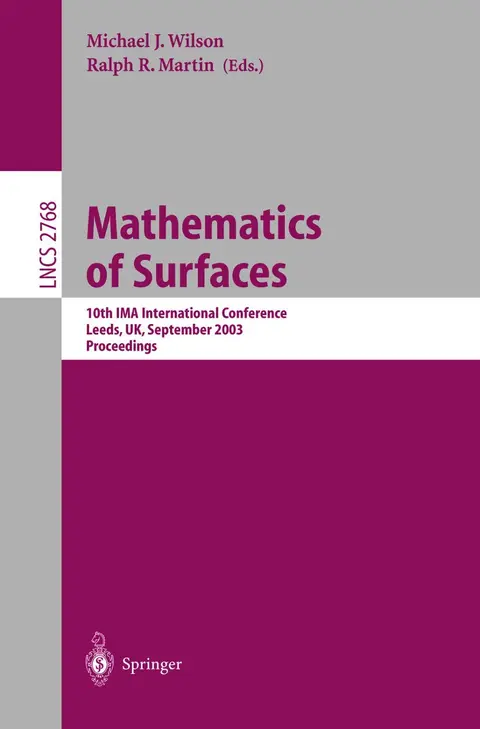 Cover of Mathematics of Surfaces