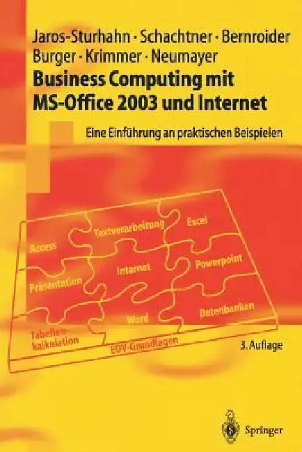Cover of Business Computing Mit Ms-Office 2003 Und Internet