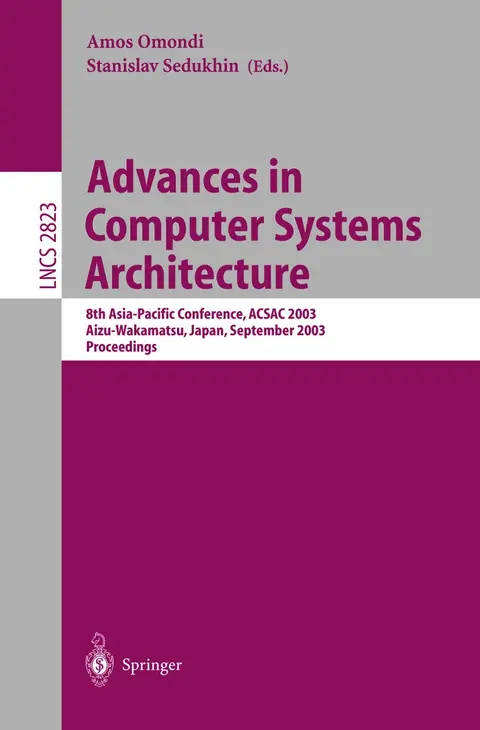 Cover of Advances in Computer Systems Architecture