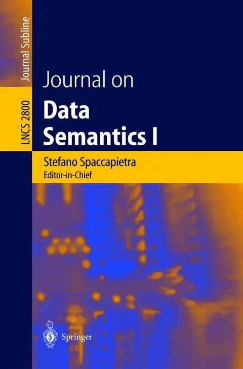 Cover of Journal on Data Semantics I