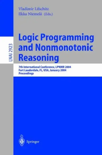 Cover of Logic Programming and Nonmonotonic Reasoning