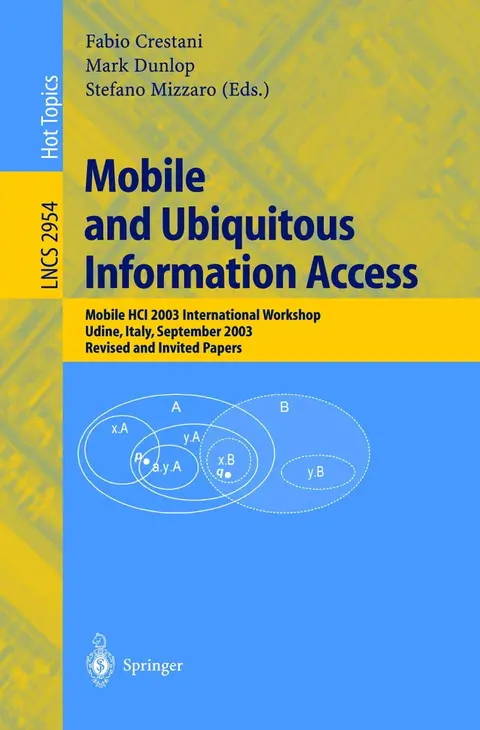 Cover of Mobile and Ubiquitous Information Access